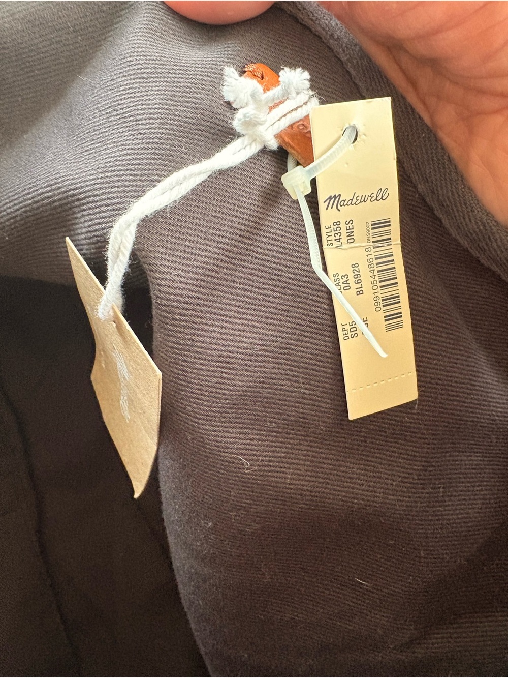 Madewell The Essential Overnight Bag in Canvas, Black Sea - NWT - Picture 12 of 14